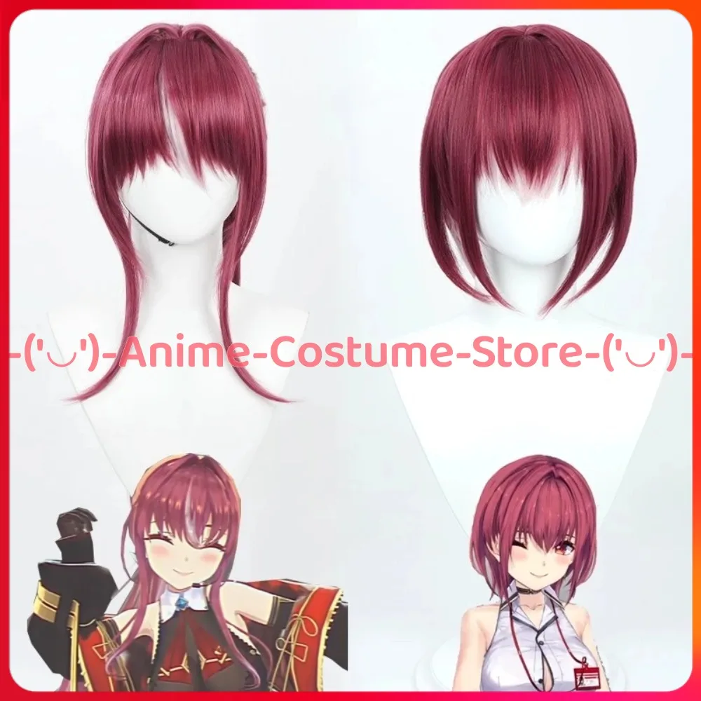 

Hololive Houshou Marine Пират Капитан Косплей Парик Аниме Игровой Персонаж Хэллоуин Карнавальный Костюм Парики Синтетические Волосы