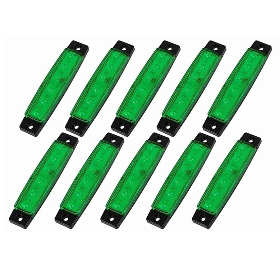 Green LED Rock Lights Underbody Wheel Light for JEEP Offroad Truck(10 Pack)