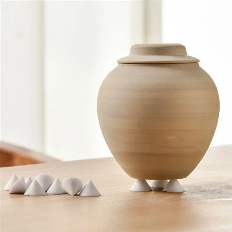 A95K 30Pcs Pottery Kiln Moveable Nails Ceramic Refractory Support Nails High Temperature Reusable Resistant Pottery Tools SUMMER