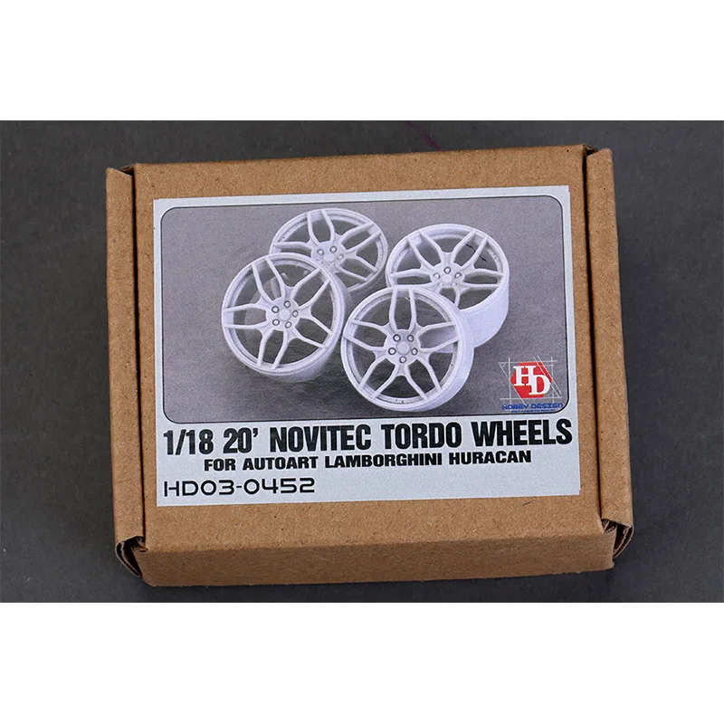 

Hobby Design HD03-0452 1/18 20' Novitec Torado Wheels ( For Autoart Huracan) Hobbyist Gift for Professional Adults