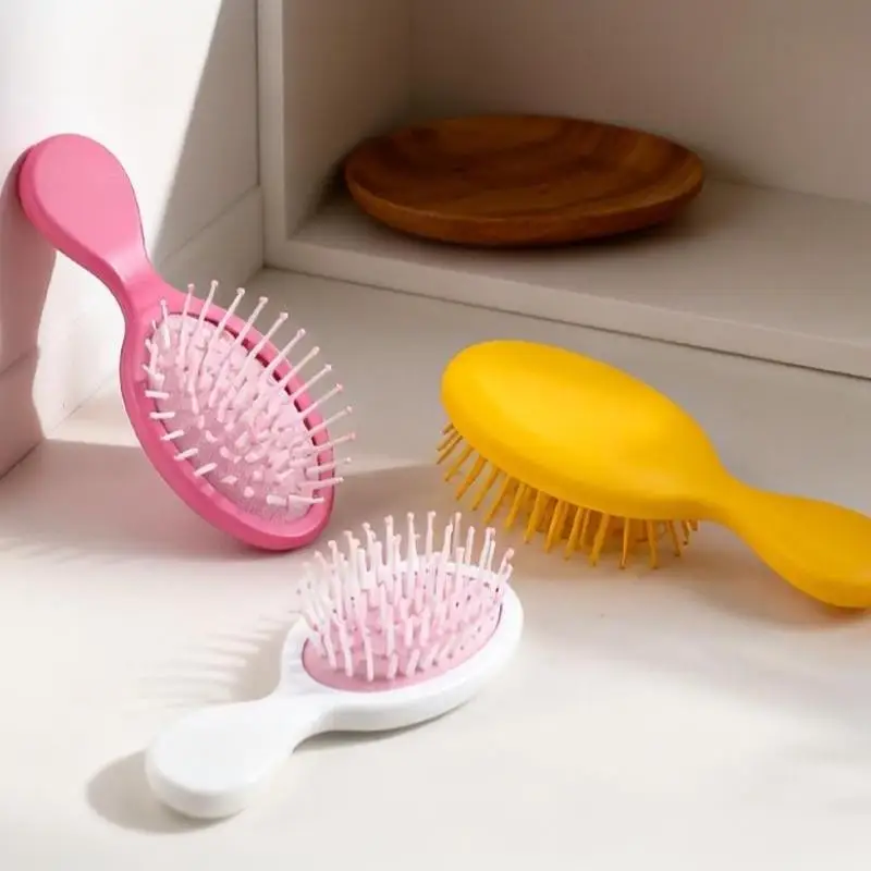 Air Cushion Massage Hair Comb Scalp Friendly Soft Bristles Anti-Tangle Hairbrush for Students Daily Travel Hair Care