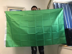 Bandera poliéster verde colgante exterior señalización táctica