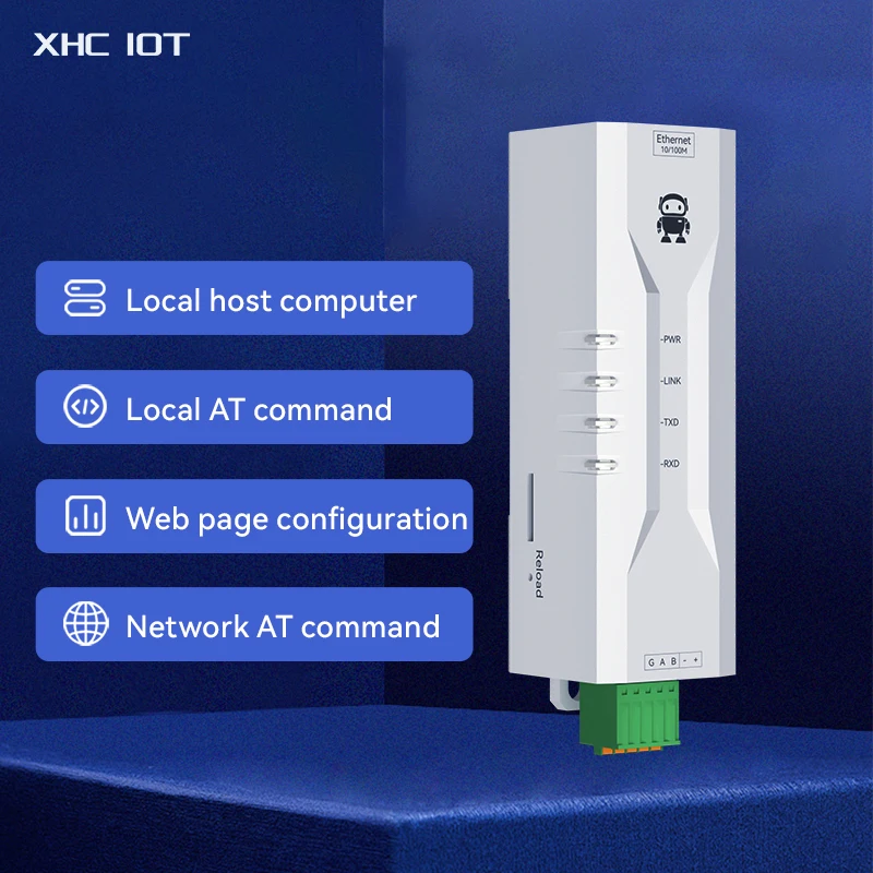 Rs485 seriell zu ethernet seriell server xhciot NE2-D11P modbus gateway strom-und signal isolation 2-wege-sockelverbindung mqtt