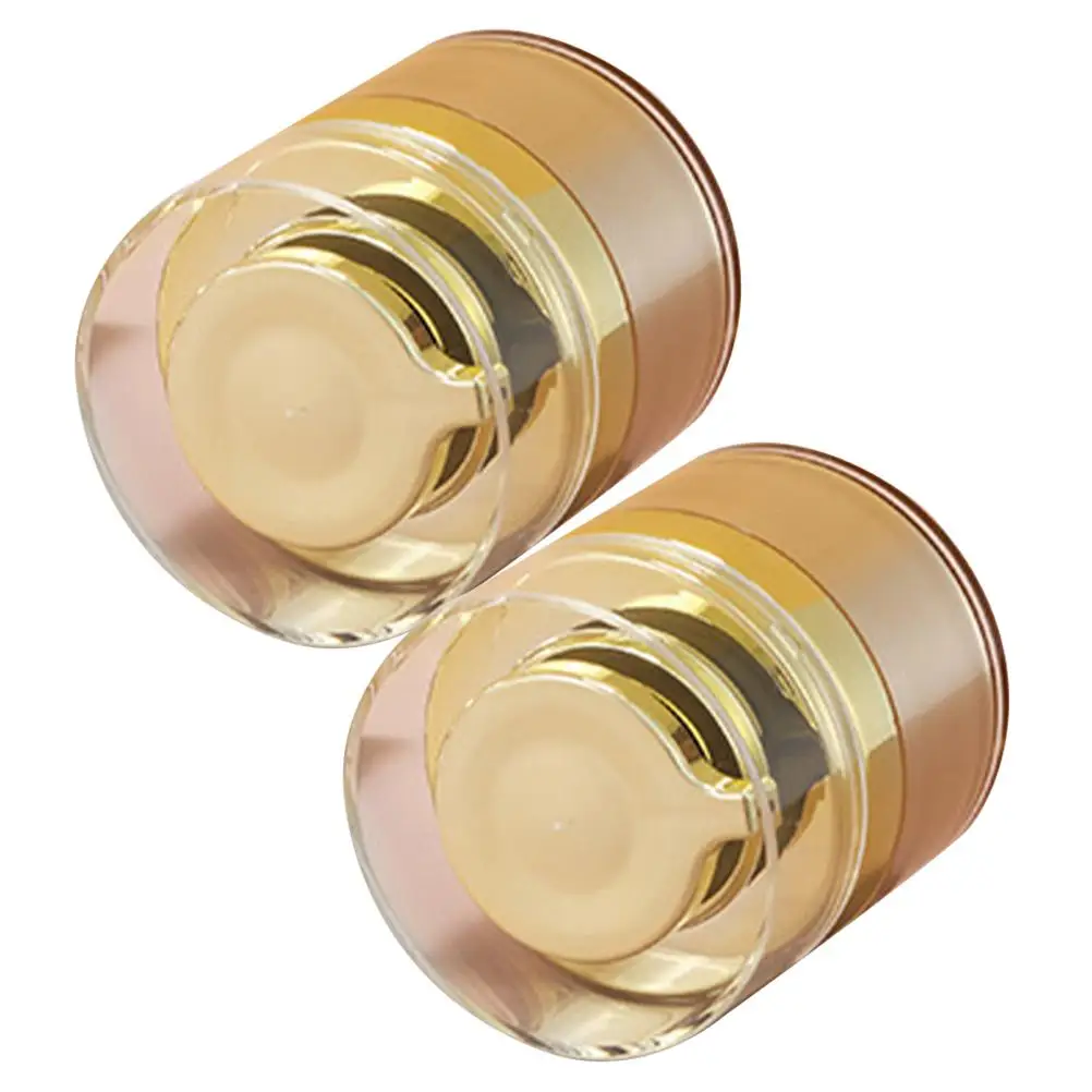 

2pcs Vacuum Cream Jar 30ml Golden Bird Beak High Grade Airless Pump Travel Lotion Container Refillable Sub Bottle Skincare