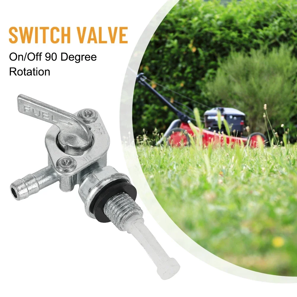 ON/OFF Universal Fuel Shut Off Valve Faucet Replacement Engine Fuel Tank Switch Stainless Steel M10x1.25 Outlet 1/4