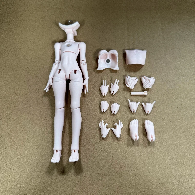

Bjd Body Magnetic 8 Scale Female Articulated Ball Jointed Doll Aluminum Reinforced Replaceable Hands Feet 16 Cm For Diy Custom