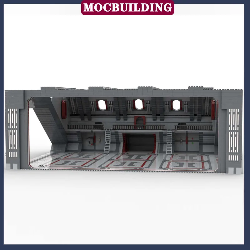 MOC Star Fighter Hangar Model Building Block Assembly Parking Lot Spacecraft UCS Collection Toy Gifts