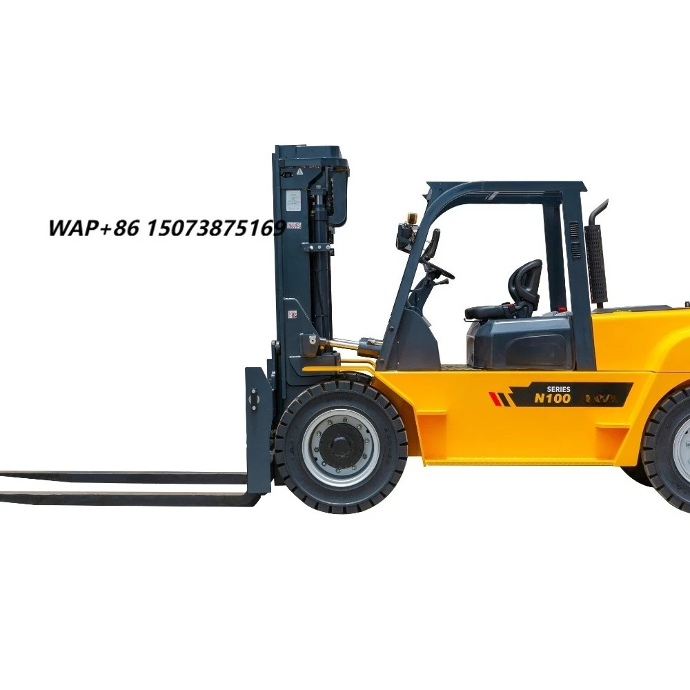 5 Ton Powered Forklift 5000kg Capacity Outdoor Warehouse Construction Lift Truck