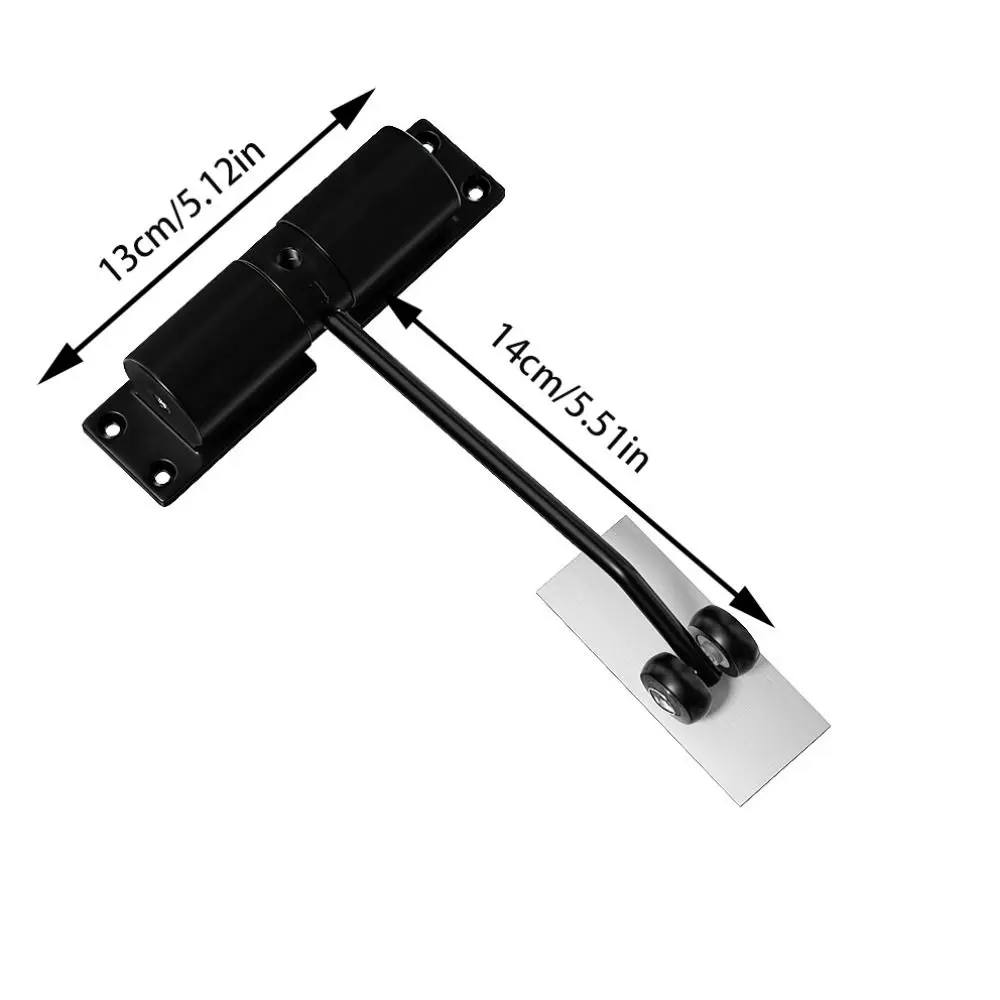 Adjustable Automatic Door Closer Stainless Steel Self Closing Door Hinge Spring Automatic Door Stopper Hardware Installation