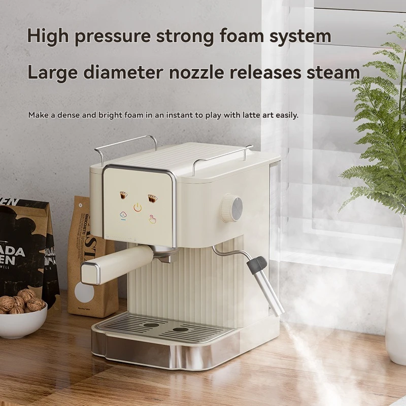 

Semi-Automatic High Pressure Coffee Machine, Steam Pump Espresso Maker with Heating for Home Barista Cafe Hot Sale