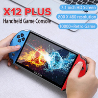 X12 Plus Handheld Game Console X7 X7 Plus 7.1/5.1/4.3 Inch HD Screen Portable Audio Video Player 10000 Classic Games