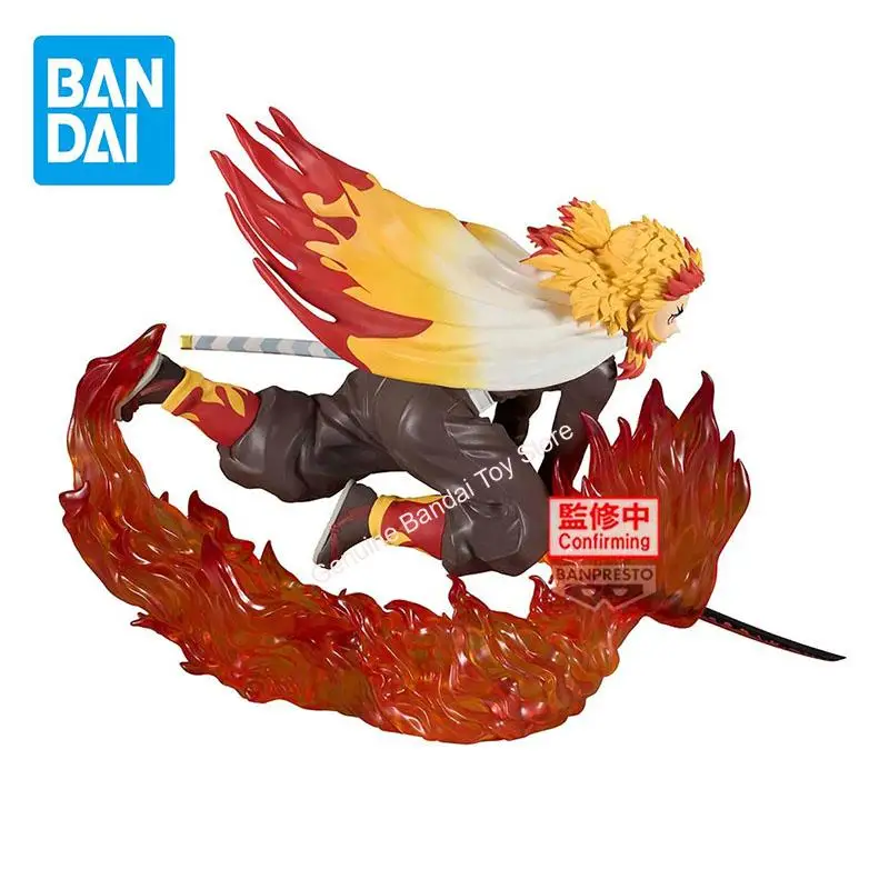 

In Stock Bandai Banpresto Demon Slayer Rengoku Kyoujurou Figurine Model Ornaments Statue Holiday Gifts Anime Toys