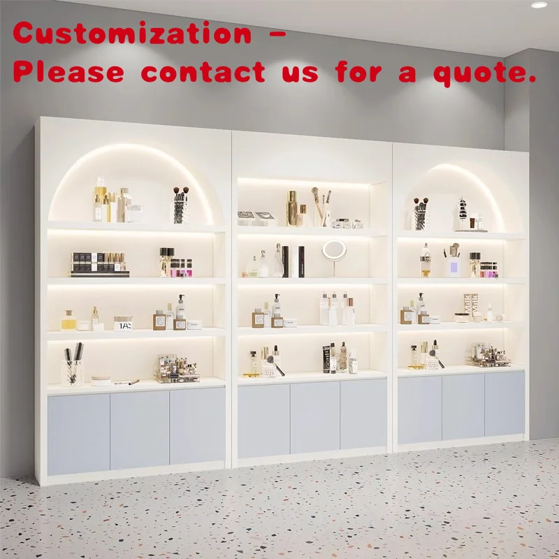 

custom.High-end Cosmetics Display Cabinet Beauty Salon Products Makeup Display Cabinet Paint Studio Cabinet Customi