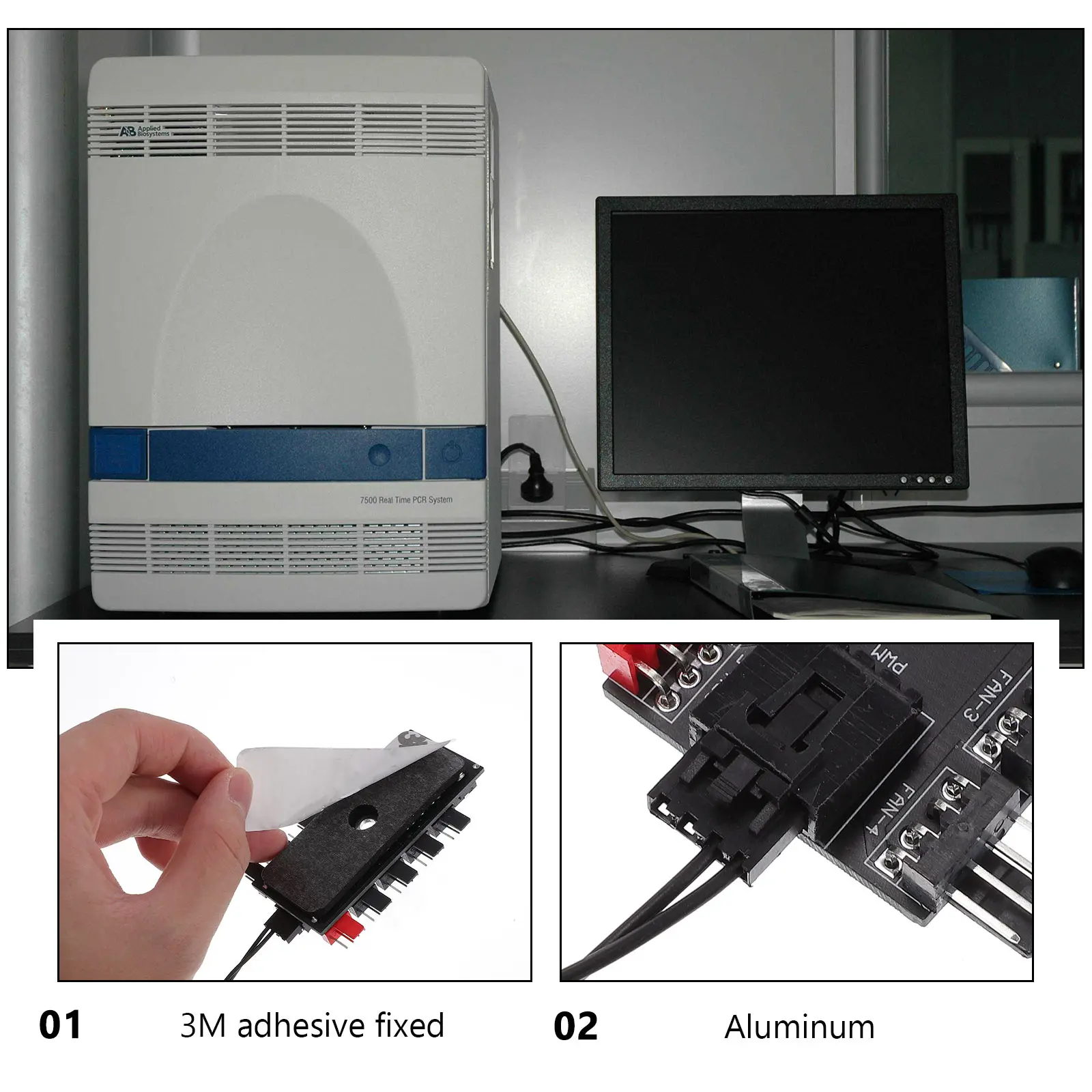

Aluminum Hub for PC Cooling Fan Hub Case Fans Durable Splitter Office Computer Pc Fan Hubs Supply Excellent Texture
