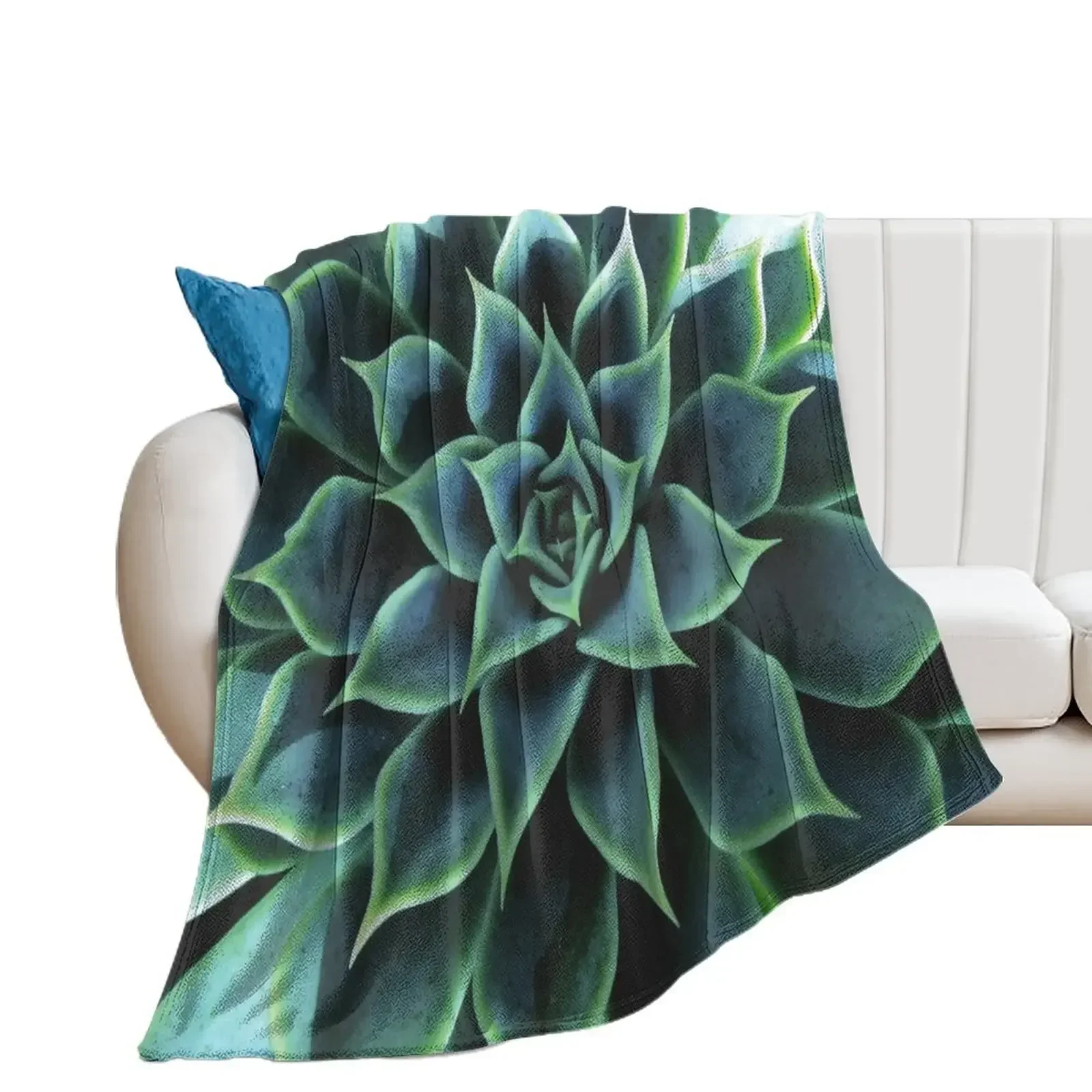 Succulent Throw Blanket Heavy Extra Large Throw Blankets