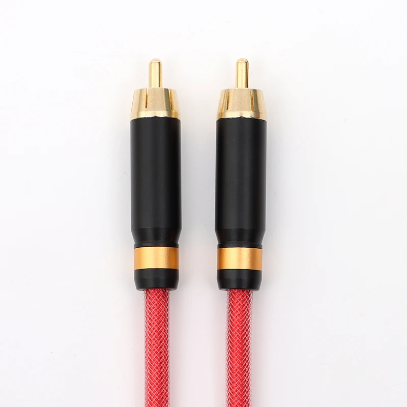 ivipQ RCA Audio Cable RCA Cable Male to Male Splitter Aux Cable for TV PC Amplifiers DVD Speaker Wire