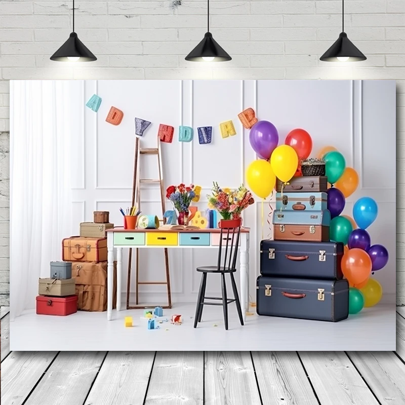 Back To School Photography Backdrop Desk Book Students Graduation Party Decor Banner Photocall Background for Photo Studio