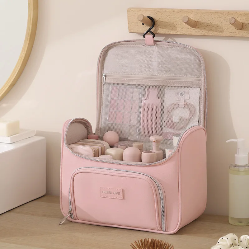 2026 New Multi Compartment Portable Storage Bag Partitioned Travel Makeup Bag Large Capacity Makeup Storage Bag Ladies' Handbag