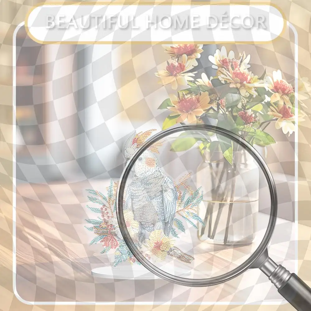 

Acrylic Special Shape Angel Diamond Painting Tabletop Ornaments Kit Table Top Diamond Painting Ornament Kits for Adults Beginner