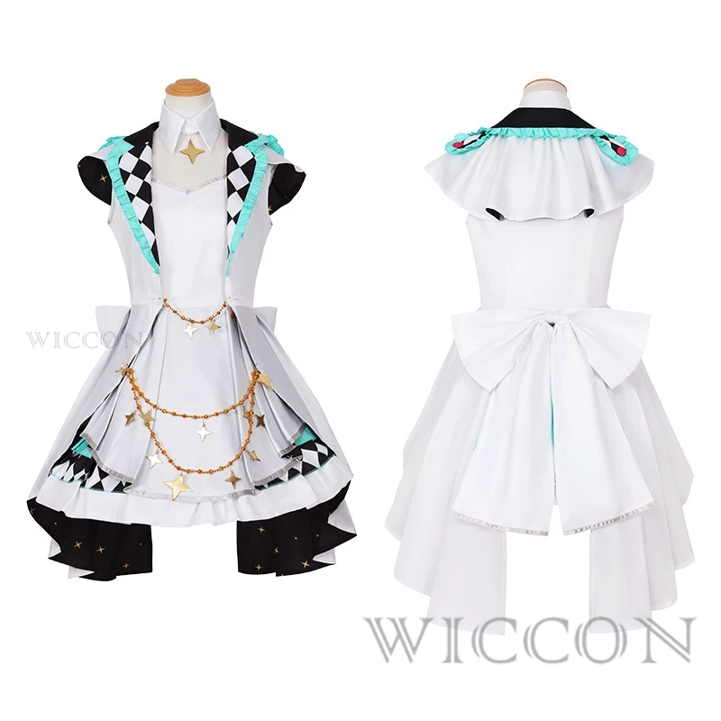 Game Project Sekai Colorful Stage Cosplay Costume Wig Stage Performance Dress 2023 New Cute Dance Dress Set For Halloween