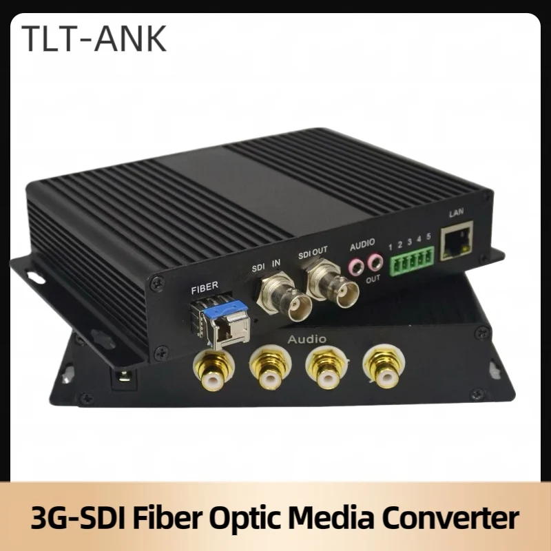 Transmetteur et récepteur de convertisseurs de média optique à Fiber optique vidéo/Audio/Ethernet 3G-SDI pour CCTV SDI,LC