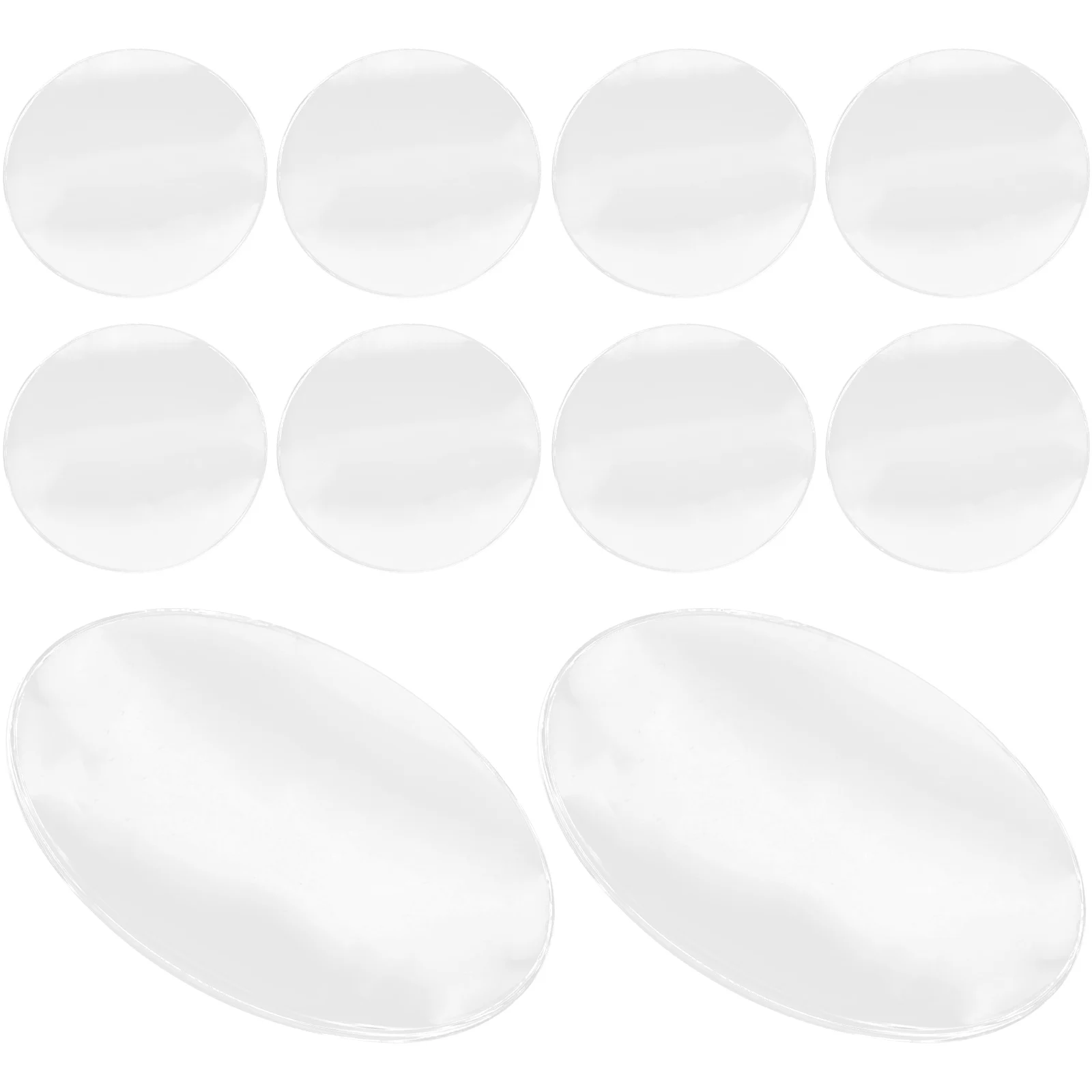 

10Pcs Acrylic Magnifier Lens High Magnification Bright Image Quality Interchangeable for Various Devices Magnifying Lens