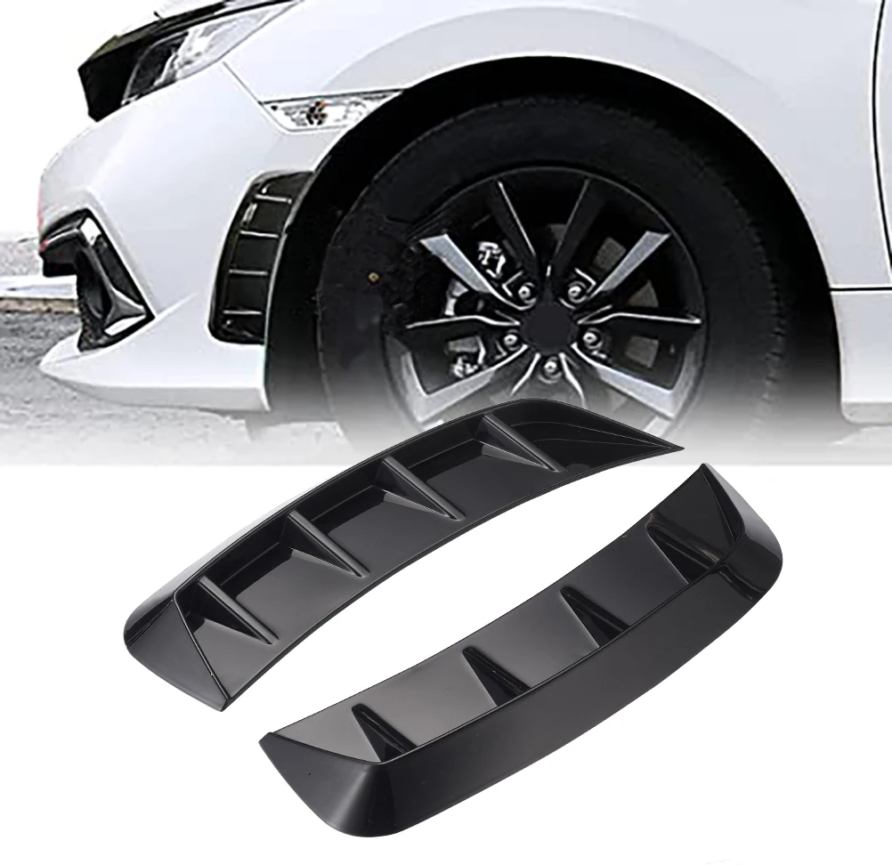 2 PCS Car Decorative Intake Side Vent Air Flow Fender Intake Sticker Car Styling Side Wing Exterior Accessories