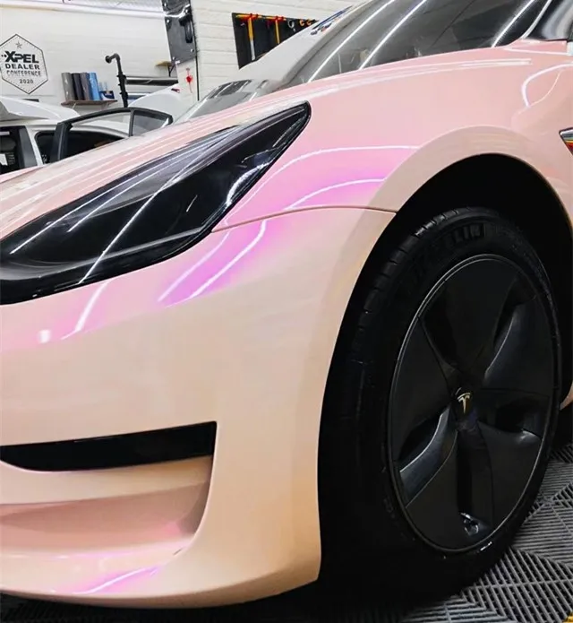 

Magic Candy Color Flip Purple Pink Car Wrap Film Pearl Color Vinyl Film