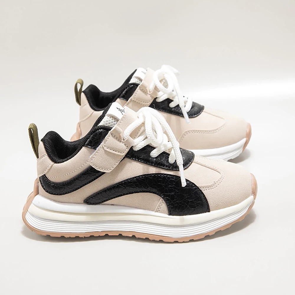 

PU Leather Sport Shoes For Children Trend Fashion Teenager Kid's Sneakers Anti-slippery Boy's Girl's Running Shoes Kid Footwear