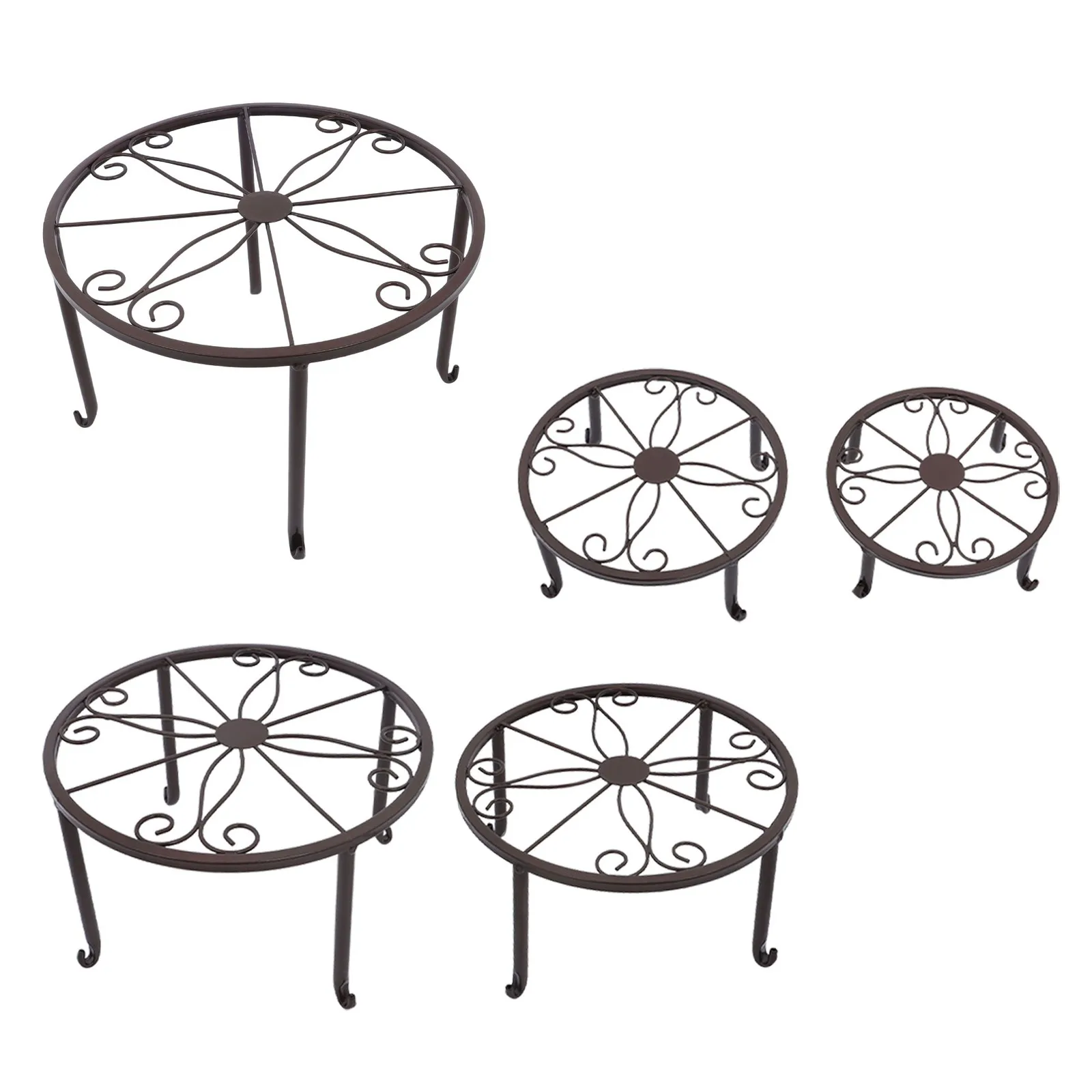 

Metal Plant Stand Heavy Duty Flower Pot Stands For Outdoor Indoor Plants 5 Pack