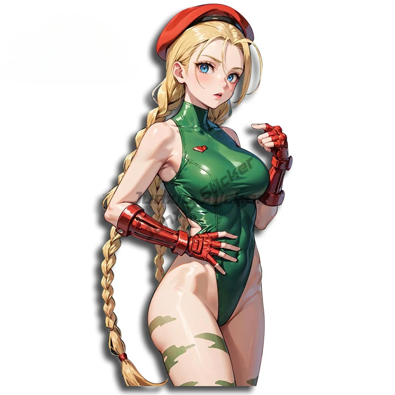 

Аниме граффити сексуальные Cammy автомобильные наклейки плотная наклейка кемпер творческий игровой ноутбук водостойкий