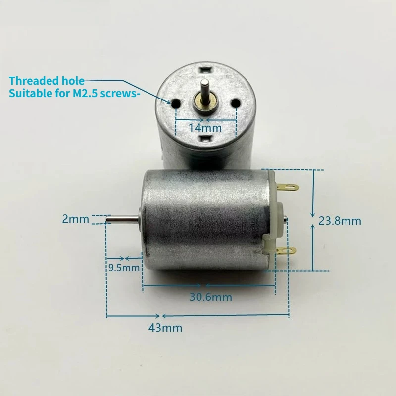 RC280-3072 high-speed motor round high-torque strong magnetic carbon brush toy model diy manual motor
