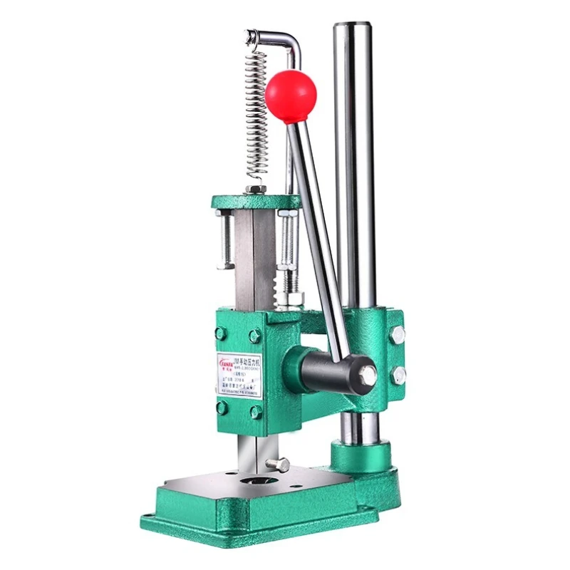 JM-16 Series Silent Press Manual Hand Press Machine Height Adjustable Punching Riveting Printing Tool for Leather Craft