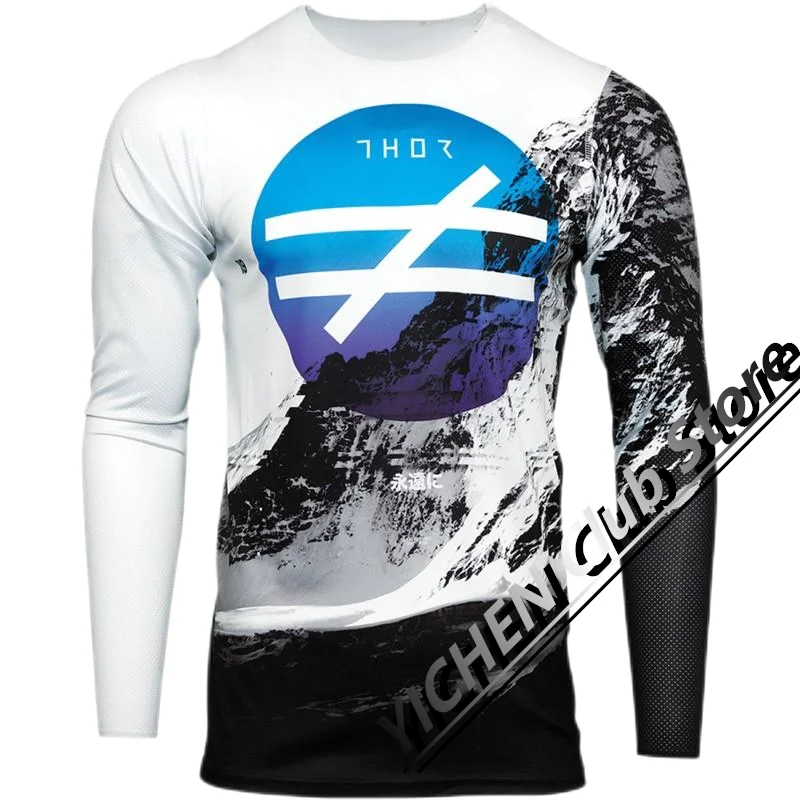 

Trend Motorcycle Downhill Suit Sport Motorcycle Sunscreen Cycling Suit Long-Sleeved Quick-Drying Men’s And Women’s T-Shirt