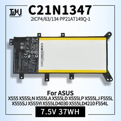 C21N1347 New Laptop Battery for Asus X555 X555LA X555LD X555LN A555L K555L Y583LD W519LD K555LD K555LA R556L VM590L 2ICP4/63/134