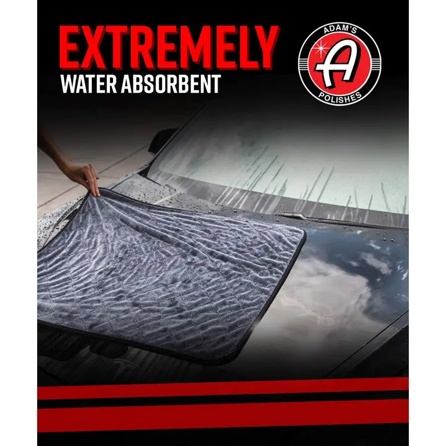 Toalha de secagem de pelúcia Jumbo Polishes 33 x 29 polegadas 1500 GSM microfibra absorvente 1 pacote, branco