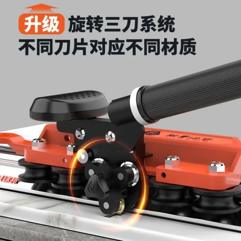 มีดกดติดตาม กระเบื้องปูพื้นหิน เครื่องตัดมือถือ แผ่นบางที่มีความแม่นยําสูงแบบพกพา มีดกดดึงแผ่นใหญ่