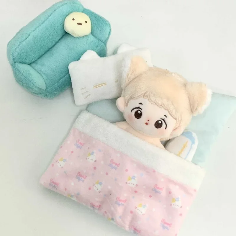 

Cotton Stuffed Doll Bed Handmade Cos Gift Doll Accessories Plush Bag 1/12 BJD Doll Accessories