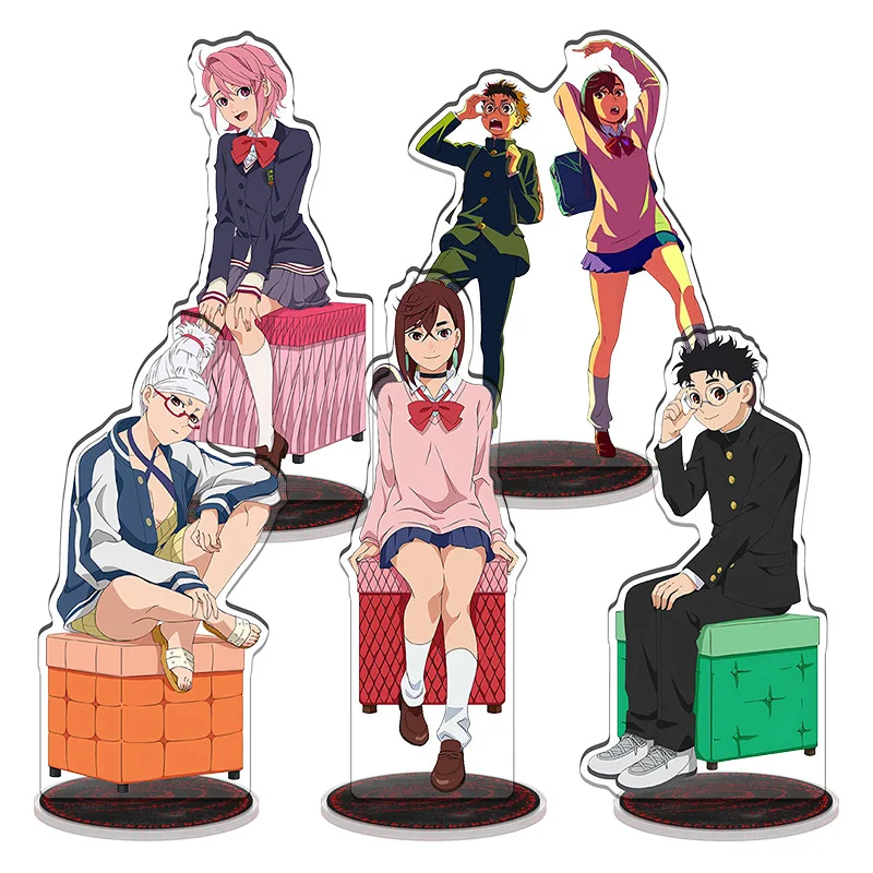 

Anime Dandadan Momo Stand Model Plate Acrylic Fans Cartoon Desk Decoration Friends Keychain Gift Figure Fashion Ornaments