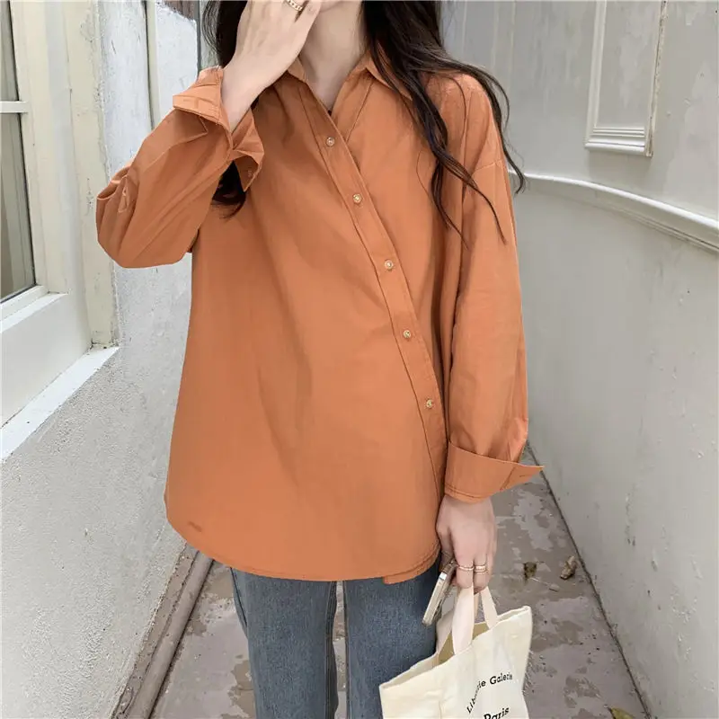 

Long Sleeve Shirts Womens Cotton Plaid Button Down Tops Relaxed Fit Neutral Boyfriend Style Spring Comfortable Streetwear Daily
