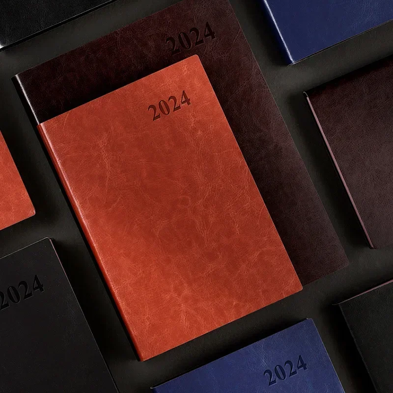 Soft Diary Note Organizer, Calendário Sketchbook, Journal Book, Planejador, Diário e Agenda Notepad, Papelaria, 2024
