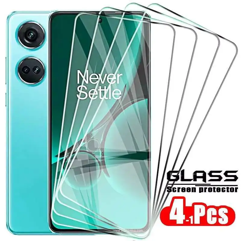 

4-1PCS Tempered Glass For Oneplus Nord CE 3 2 Lite 5G Ce3lite CE3 3Lite N300 N200 N100 Screen Protection Protector Cover Film