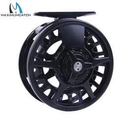 Maximumcatch DX carrete de pesca con mosca aluminio negro – freno suave