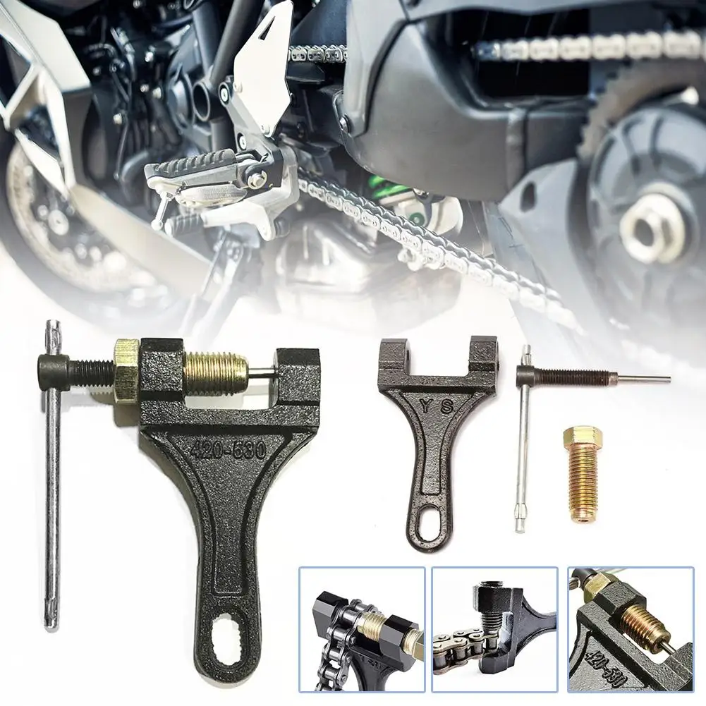 Motorcycle Tricycle Chain Dismantling Tool Bicycle Tool Tool Splitter Rivet Chain Chain Link Pin Repair Bicycle Tool Cutter V8T5