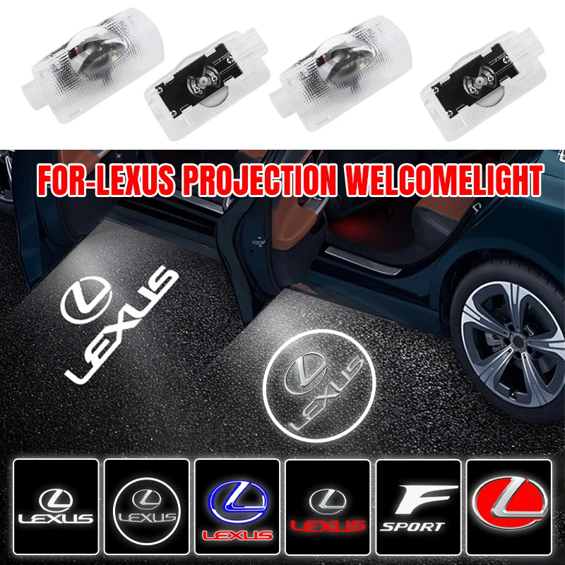 2X LED Car Door Welcome Ghost Shadow Light Bulbs Accessories For Lexus GX470 CT200H IS300H IS200 IS250 RX350 RX GX460 NX200 NX