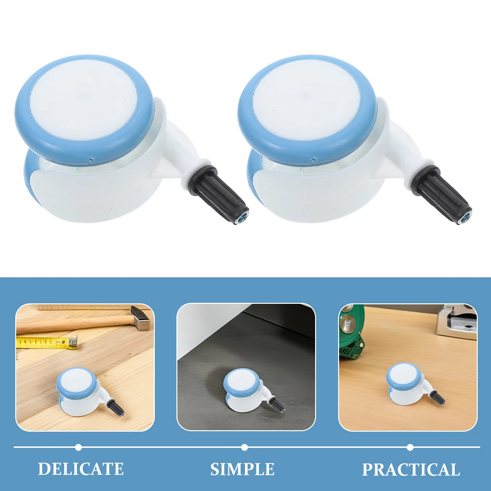 Roues de remplacement universelles pour poussette, 2 pièces, roues avant robustes pour chariot de bébé, rouleaux en caoutchouc de remplacement pour une stabilité améliorée