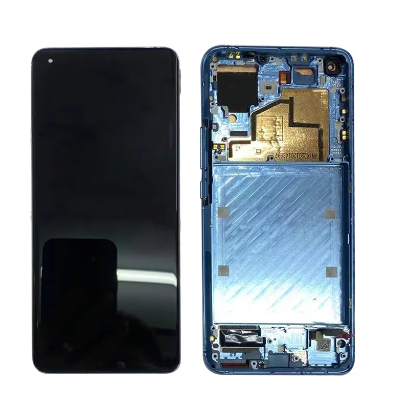 AMOLED For Xiaomi Mi 11 M2011K2C M2011K2G Lcd Display Digital Touch Screen with Frame for Xiaomi Mi11