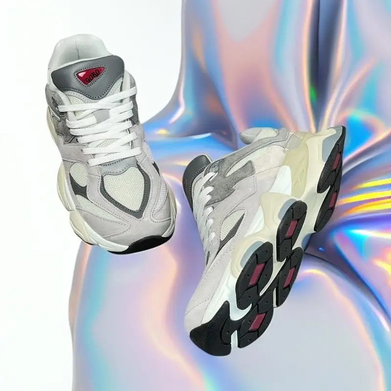 

9060Sporty Color-Blocked Men's Shoes, Fashion Casual Sneakers Match Jeans