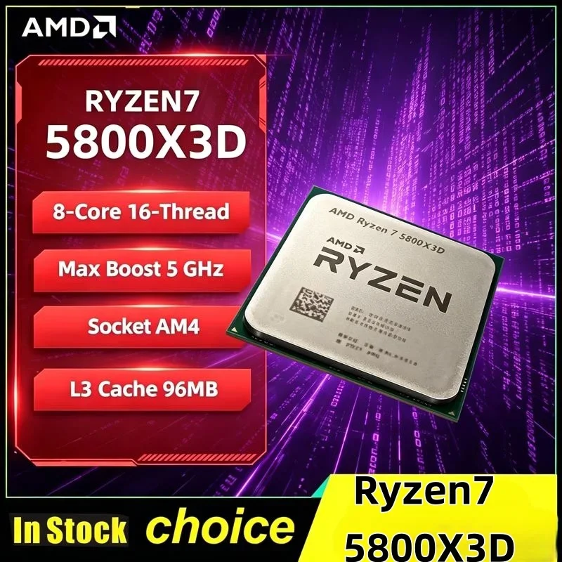Processador AMD Ryzen 7 5800X3D | Desempenho Extremo p/ Jogos