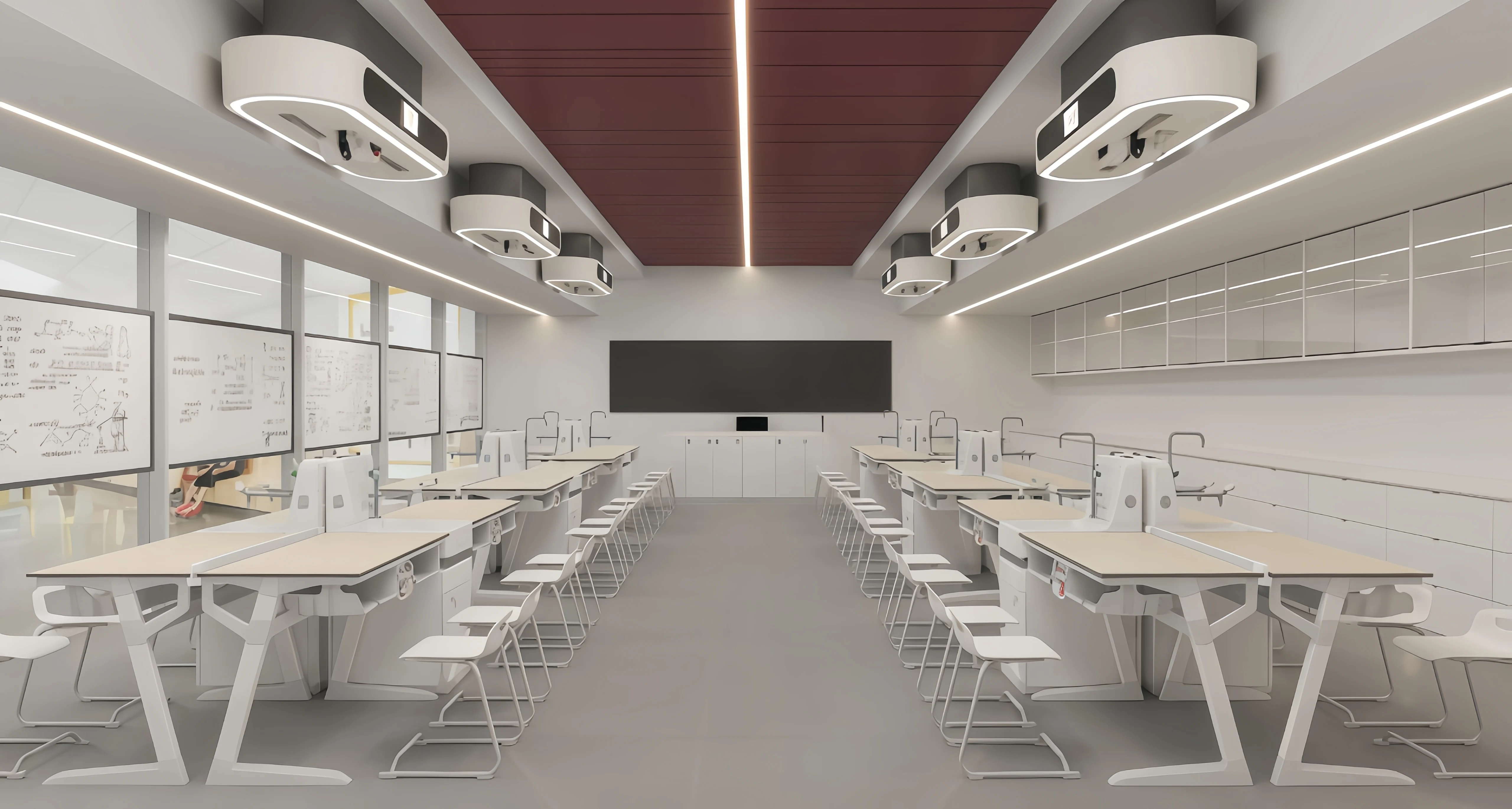 大学向け化学実験装置用ワークステーション、ワンストップサービス、現代的な学校実験台、化学用